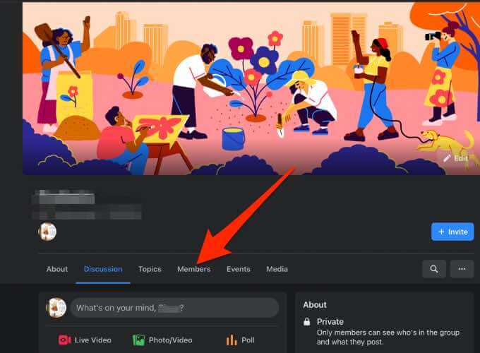 04-how-to-add-or-remove-an-admin-from-a-facebook-group-members-more - Online Tech Tips Add an Admin to a Facebook Group from a Computer image 3 - 04-how-to-add-or-remove-an-admin-from-a-facebook-group-members-more