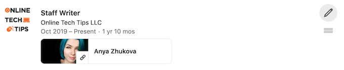05_edit-the-experience - Online Tech Tips How to Add a New Job Title on LinkedIn image - 05_edit-the-experience