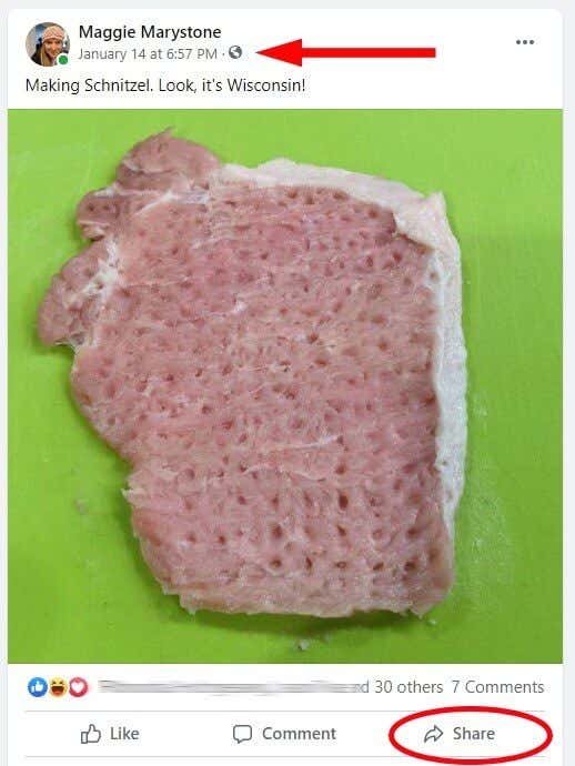 06GlobeIconShareButton - Online Tech Tips How to Allow Sharing on Facebook Posts image 6 - 06GlobeIconShareButton