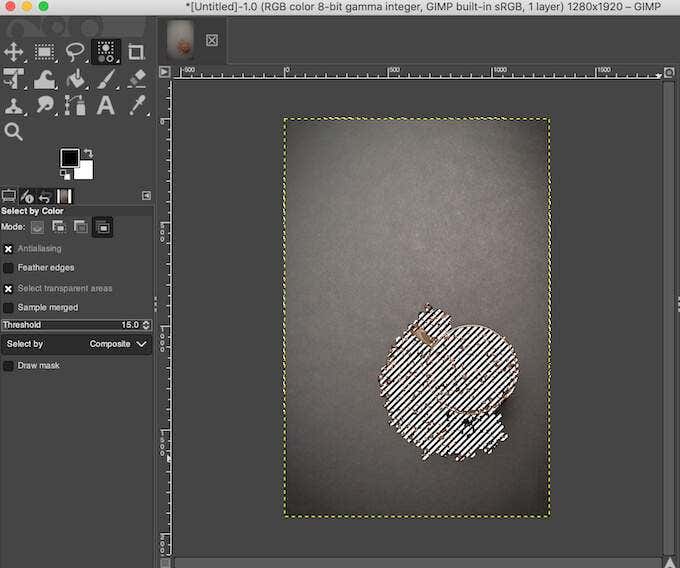 07_-color-select_selected - Online Tech Tips How to Create a Transparent Background in GIMP image 8 - 07_-color-select_selected