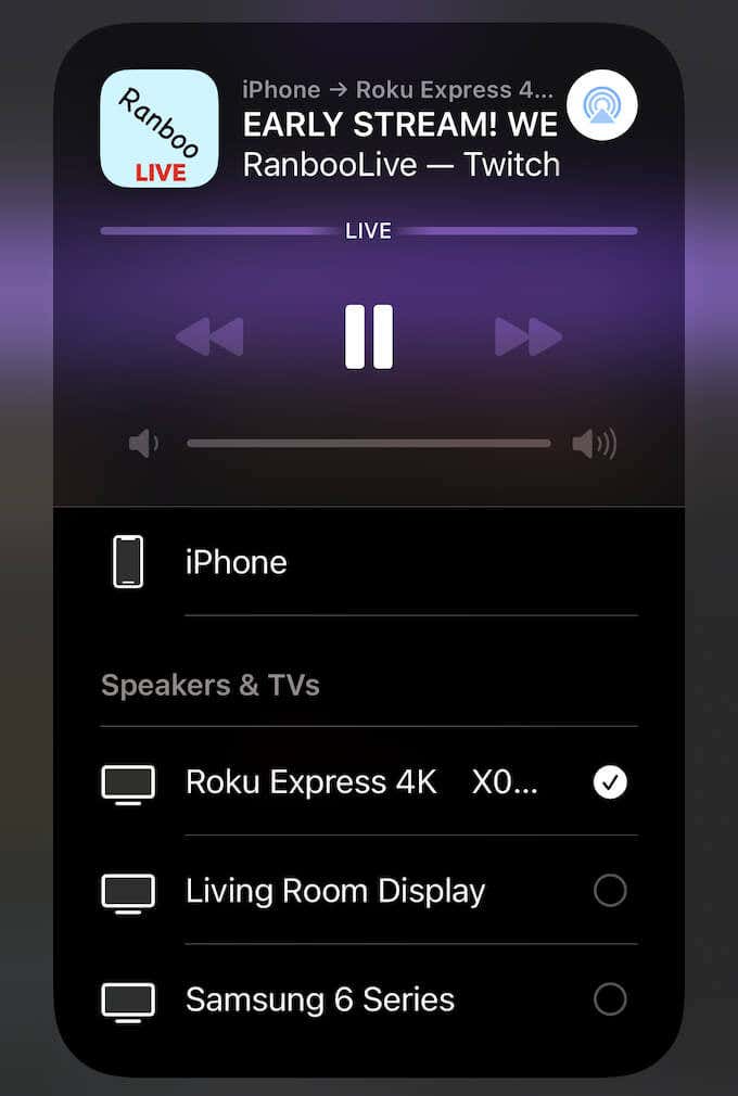 10-Airplay - Online Tech Tips How to Watch Roku on Twitch Through Airplay image - 10-Airplay
