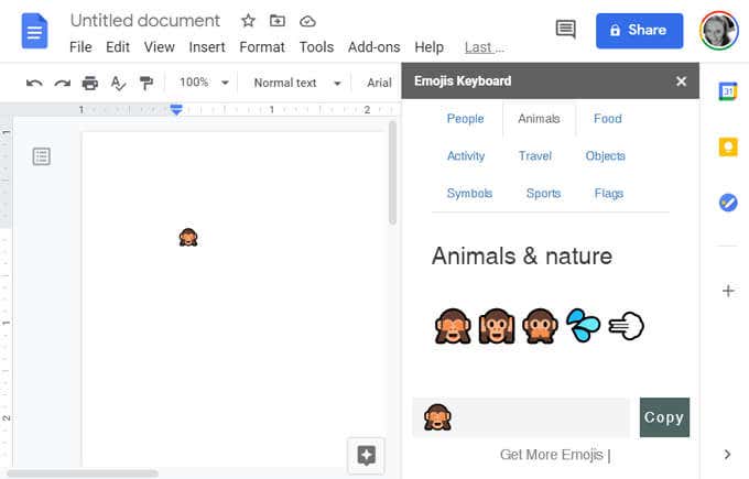 11GoogleDocEmojisKeyboardCopy - Online Tech Tips How to Insert Emoji in Google Docs image 5 - 11GoogleDocEmojisKeyboardCopy