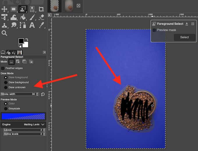 12_foreground-select_edit-selection - Online Tech Tips How to Create a Transparent Background in GIMP image 13 - 12_foreground-select_edit-selection