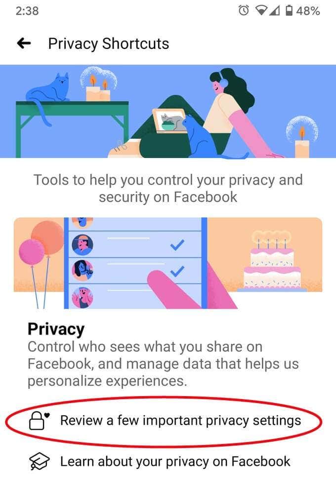 18MobileReviewAFew - Online Tech Tips How to Do a Privacy Checkup on Facebook image 7 - 18MobileReviewAFew