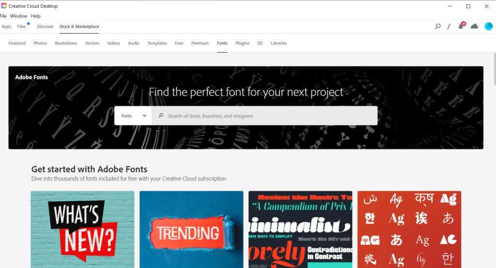 4browse - Online Tech Tips Add New Fonts Through Adobe Fonts image 2 - 4browse