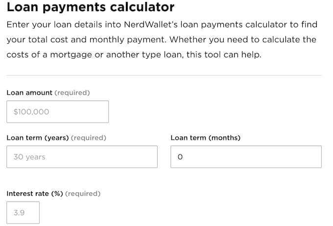 5-NerdWallet - Online Tech Tips Best Online Calculators For Loans image 2 - 5-NerdWallet