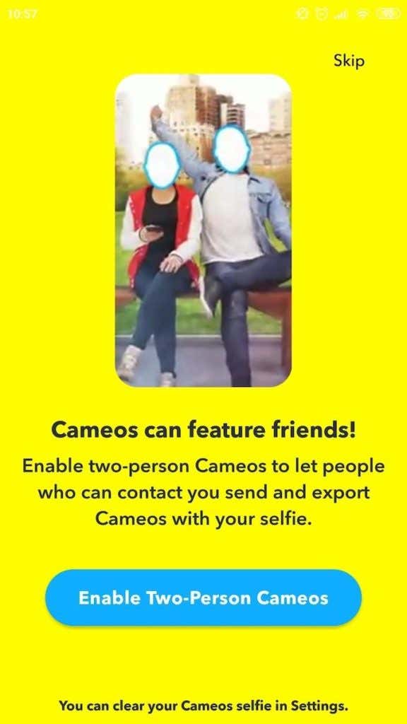 cameo-with-friends - Online Tech Tips How to Use Your Snapchat Cameo image 3 - cameo-with-friends