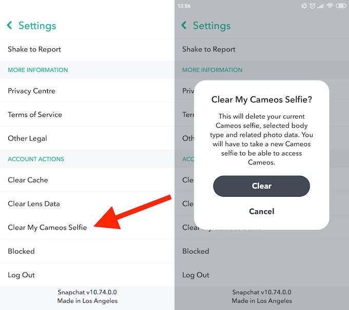 clear-cameos-selfie - Online Tech Tips How to Use Your Snapchat Cameo image 2 - clear-cameos-selfie