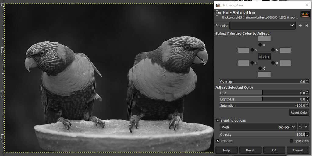 how-to-make-an-image-black-and-white-in-gimp-19-compressed - Online Tech Tips Use the Hue-Saturation Tool to Make a Grayscale Image in GIMP image - how-to-make-an-image-black-and-white-in-gimp-19-compressed