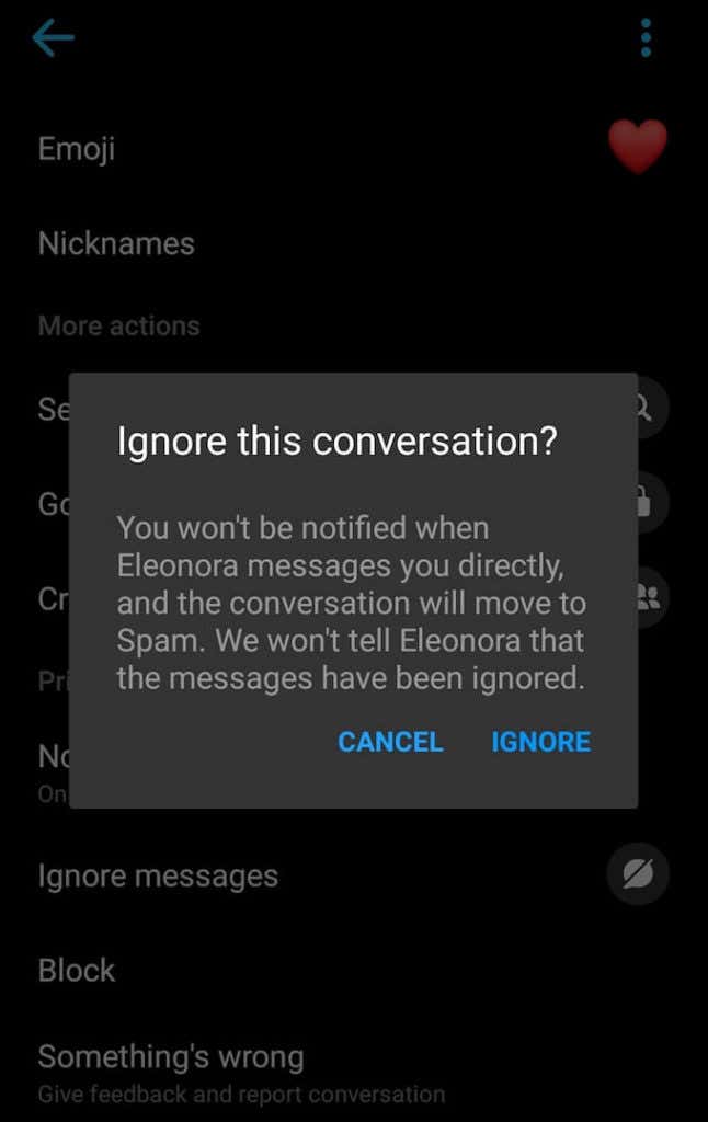 ignore-on-messenger - Online Tech Tips How To Mute Someone On Facebook Messenger image 2 - ignore-on-messenger