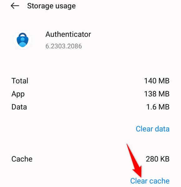 microsoft-authenticator-app-not-working-6-fixes-for-iphone-and-android-5-compressed - Online Tech Tips Clear Microsoft Authenticator’s App Cache image - microsoft-authenticator-app-not-working-6-fixes-for-iphone-and-android-5-compressed