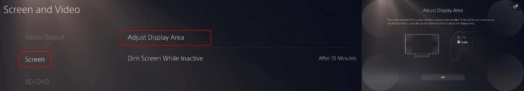 playstation-ps5-screen-flickering-10-ways-to-fix-9-compressed - Online Tech Tips Adjust Screen Size/Display Area image - playstation-ps5-screen-flickering-10-ways-to-fix-9-compressed