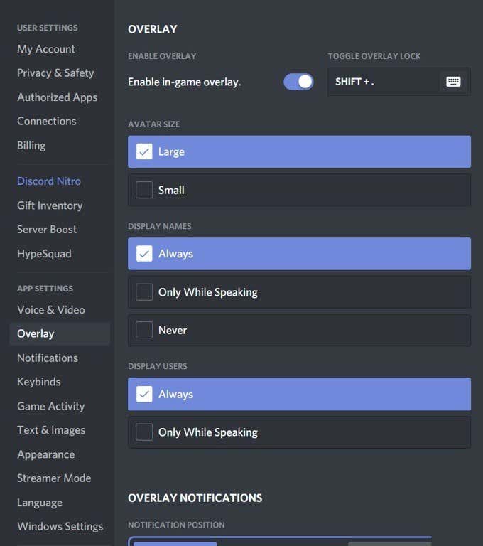 settings - Online Tech Tips How To Open The Discord Overlay image - settings