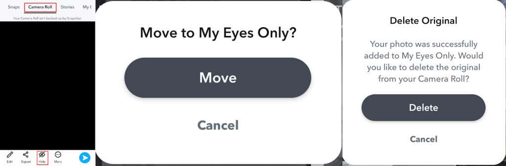 snapchat-my-eyes-only-what-it-means-and-how-to-set-it-up-4-compressed - Online Tech Tips How to Add Snaps to My Eyes Only image 2 - snapchat-my-eyes-only-what-it-means-and-how-to-set-it-up-4-compressed