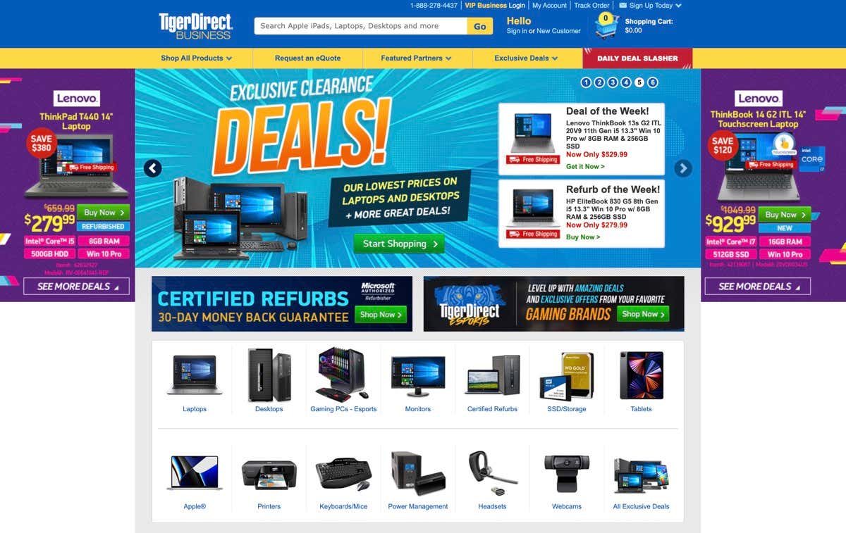 tigerdirect - Online Tech Tips The Best Websites for Buying Computer Parts Online image 4 - tigerdirect