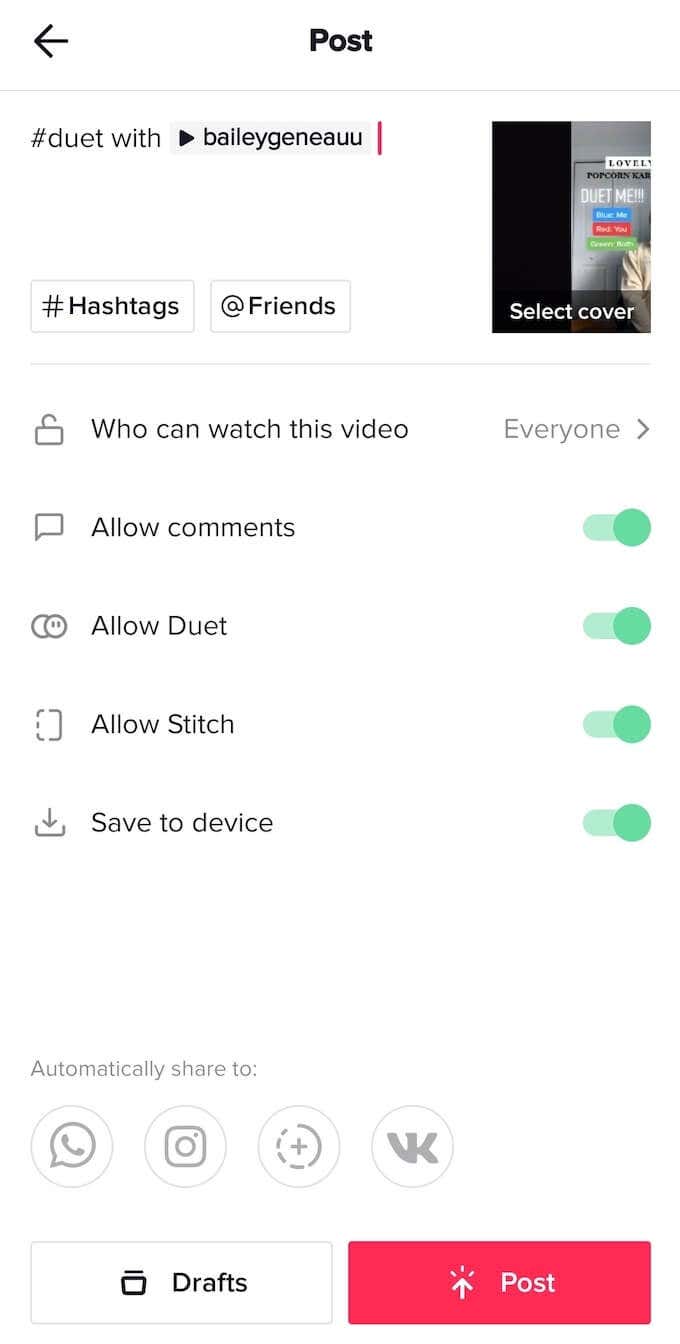 tiktok_post-duet - Online Tech Tips How to Duet on TikTok image 5 - tiktok_post-duet
