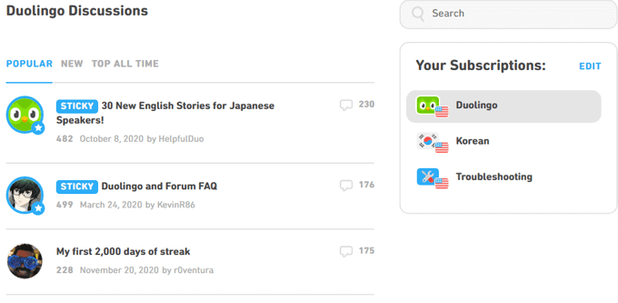 06Forum - Online Tech Tips Participating in the Duolingo Forums image - 06Forum