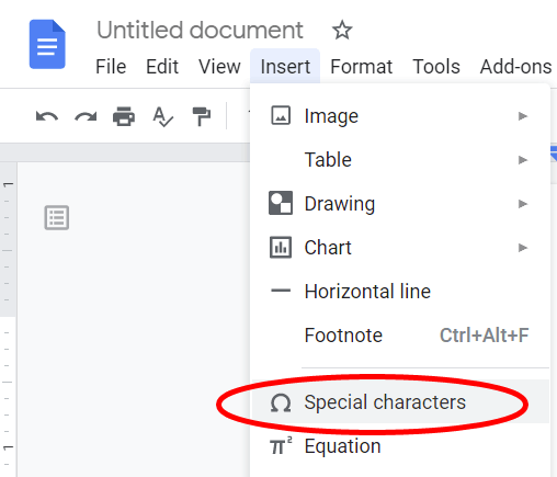 07GoogleDocInsertSpecialCharacters - Online Tech Tips How to Insert Emoji in Google Docs image - 07GoogleDocInsertSpecialCharacters