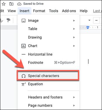 10-Google-Docs-Special-Chars-Option - Online Tech Tips Using Special Characters to Add Shapes to Text image - 10-Google-Docs-Special-Chars-Option
