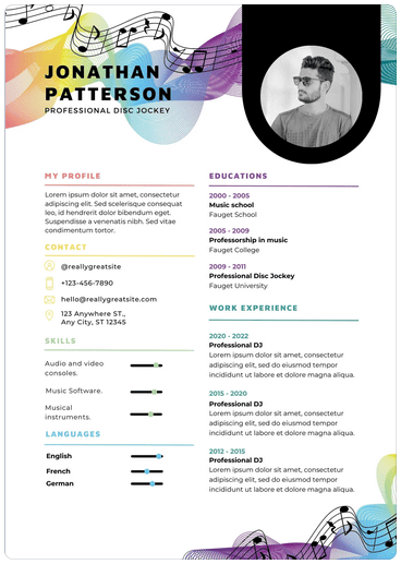 12-canva-resume-templates-for-any-profession-10-compressed - Online Tech Tips Multicolor Modern Musician Resume image - 12-canva-resume-templates-for-any-profession-10-compressed