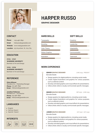 12-canva-resume-templates-for-any-profession-8-compressed - Online Tech Tips Beige and Brown Modern CV Resume image - 12-canva-resume-templates-for-any-profession-8-compressed