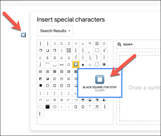 12-Google-Docs-Insert-Special-Chars - Online Tech Tips Using Special Characters to Add Shapes to Text image 3 - 12-Google-Docs-Insert-Special-Chars