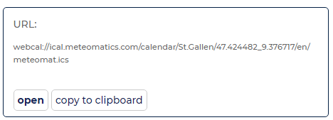 13MeteomaticsCopyToClipboard - Online Tech Tips Weather Calendars You Can Subscribe to in Google Calendar image 13 - 13MeteomaticsCopyToClipboard