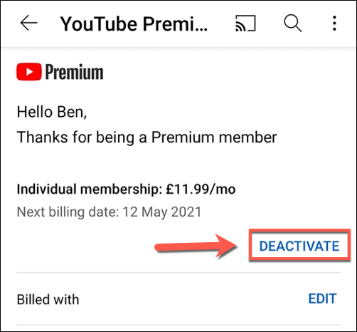 14-YT-Android-Deactivate-Option - Online Tech Tips How to Pause or Cancel a YouTube Premium Subscription on Mobile Devices image 4 - 14-YT-Android-Deactivate-Option