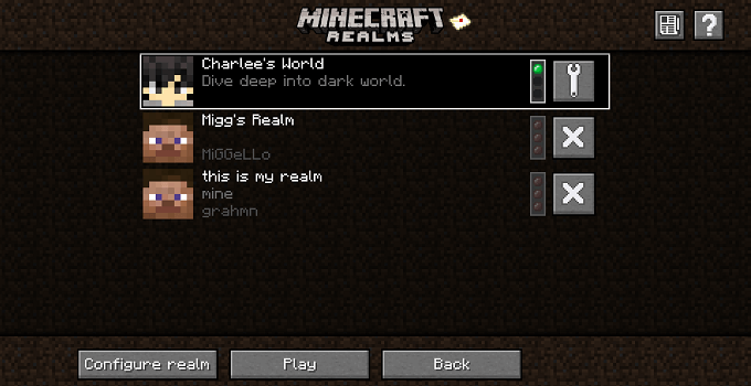 3-Select-Realm - Online Tech Tips How to Join a Minecraft Realm image 3 - 3-Select-Realm