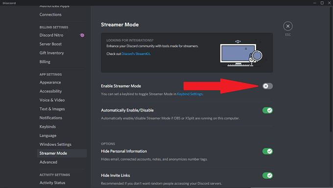 3-Toggle-Streamer-Mode - Online Tech Tips How to Enable Discord Streamer Mode image 3 - 3-Toggle-Streamer-Mode