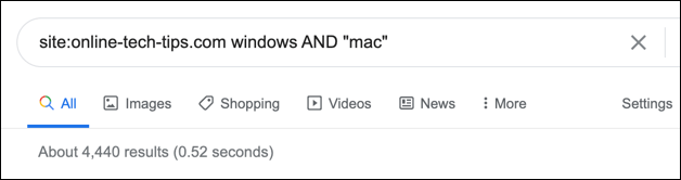 4-Google-Search-Operator-Example - Online Tech Tips Temporarily Limit Your Searches (and Use Fewer Search Operators) image - 4-Google-Search-Operator-Example