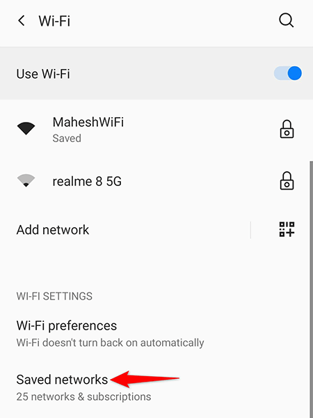 5-android-saved-wi-fi-networks - Online Tech Tips Delete and Then Re-Add the Wi-Fi Network image - 5-android-saved-wi-fi-networks