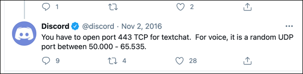 5-Discord-Twitter-Ports-Message - Online Tech Tips Disconnect From VPNs and Open Network Ports image - 5-Discord-Twitter-Ports-Message