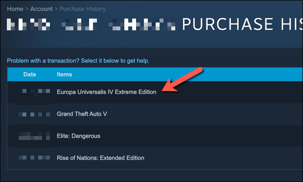 5-Select-Steam-Transaction - Online Tech Tips Check Your Purchase History and Cancel Additional Transactions image 3 - 5-Select-Steam-Transaction