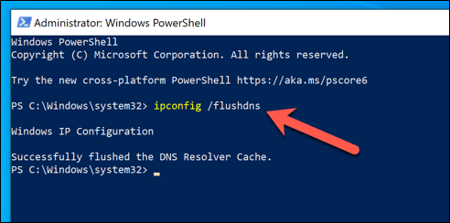 7-PowerShell-Clear-DNS - Online Tech Tips Resetting DNS Cache image 2 - 7-PowerShell-Clear-DNS