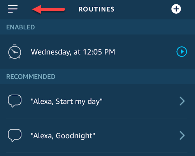 AlexaAppExpandMenu - Online Tech Tips Setup Audible on Amazon Echo Devices image 4 - AlexaAppExpandMenu