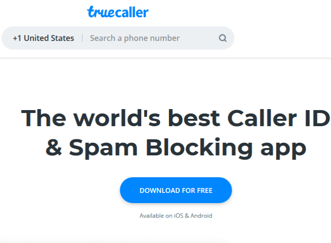 best-sites-identify-phone-number-truecaller - Online Tech Tips TrueCaller image - best-sites-identify-phone-number-truecaller