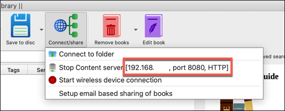 Calibre-Content-Server-Settings - Online Tech Tips Creating a Network Shared Calibre eBook Library image 2 - Calibre-Content-Server-Settings