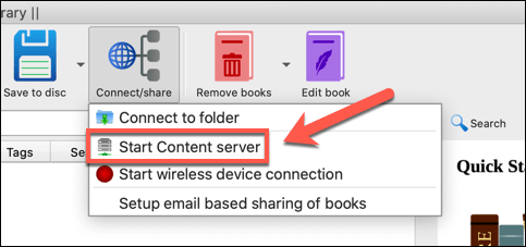 Calibre-Enable-Content-Server - Online Tech Tips Creating a Network Shared Calibre eBook Library image - Calibre-Enable-Content-Server