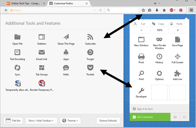customize firefox - Online Tech Tips customize firefox - customize firefox