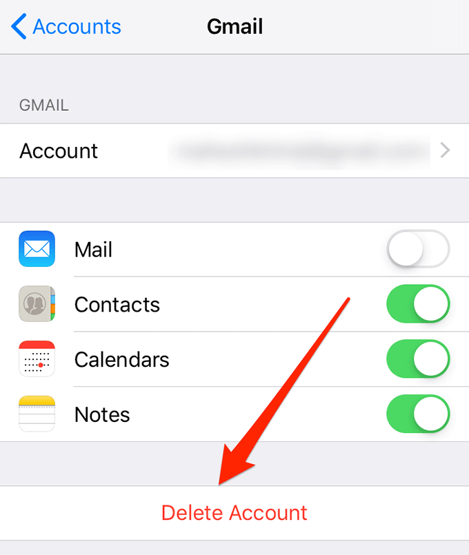 delete-account - Online Tech Tips Re-Add Your Google Account To Your iPhone image 3 - delete-account