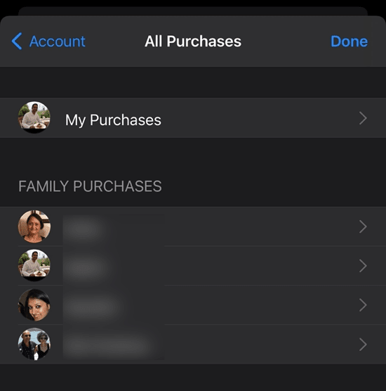 family-purchases - Online Tech Tips How to See What Apps You’ve Downloaded on iPhone and iPad image 6 - family-purchases