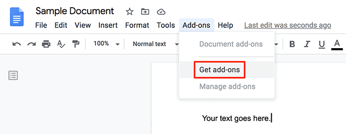 get-add-ons - Online Tech Tips Use An Add-On To Add Fonts To Google Docs image - get-add-ons