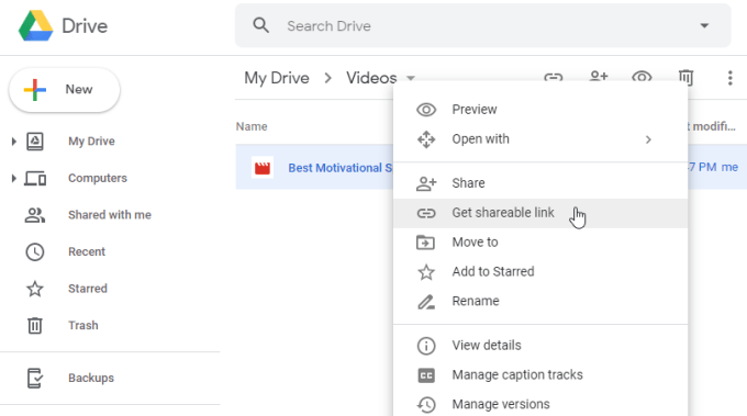 google-drive-share-link - Online Tech Tips How to Send Large Videos Using Cloud Services image 2 - google-drive-share-link