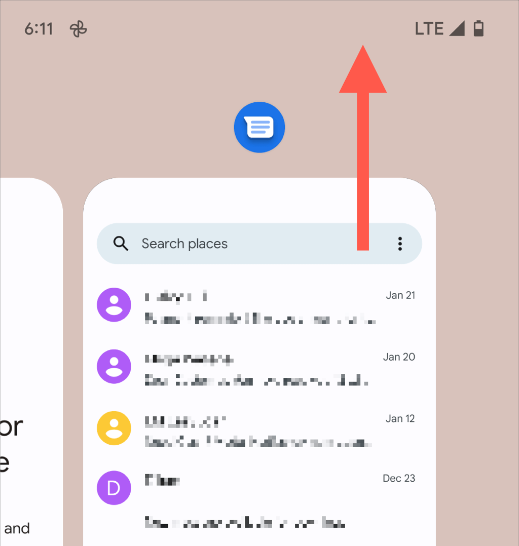 google-messages-not-downloading-mms-13-fixes-to-try-7-compressed - Online Tech Tips Quit Google Messages and Restart Android image - google-messages-not-downloading-mms-13-fixes-to-try-7-compressed