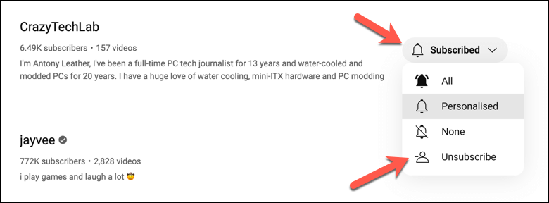 how-to-unsubscribe-from-a-youtube-channel-4-compressed - Online Tech Tips How to Unsubscribe from a YouTube Channel on a Web Browser image 3 - how-to-unsubscribe-from-a-youtube-channel-4-compressed