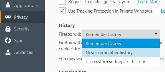 never remember history - Online Tech Tips never remember history - never remember history