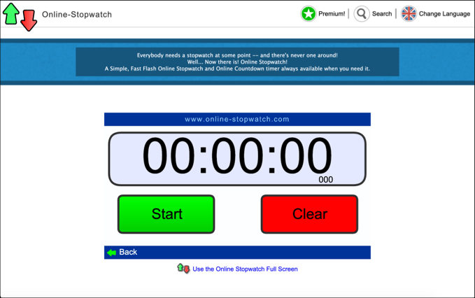 OnlineStopwatch - Online Tech Tips Online-Stopwatch image - OnlineStopwatch