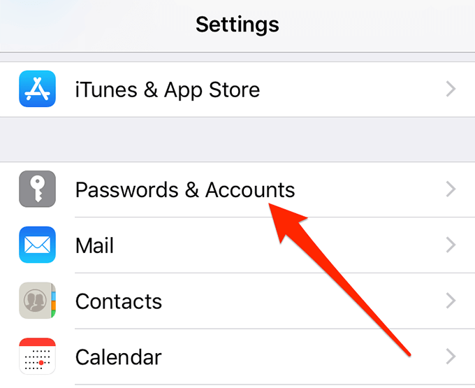 passwords-accounts-1 - Online Tech Tips Re-Add Your Google Account To Your iPhone image - passwords-accounts-1