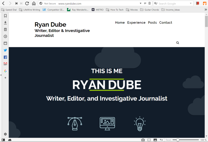 profile-website1 - Online Tech Tips Create a Profile Site with Google Analytics image - profile-website1